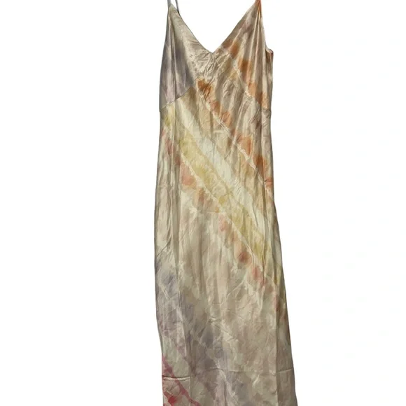 ALLSAINTS All Saints MELODY MAREA SILK BLEND Watercolor MIDI Dress New 8 - Picture 3 of 13